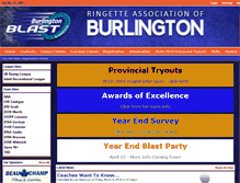 Tablet Screenshot of burlingtonringette.com